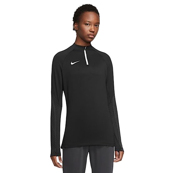 Nike Tops - Nike Dri-FIT Strike Womens Long-Sleeve Running Drill Top Black White Medium
